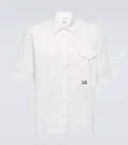 [C.P. Company] C.P. Company Logo cotton poplin shirt UK 15,5 white