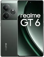 realme GT6 Smartphone 5G 12 + 256 GB, Snapdragon 8s Gen 3 Chipset, 6000nit Ultra Bright Display, Sony LYT-808 OIS Camera, 120 W SUPERVOOC Charge, 5500 mAh Massive Battery, Razor Green (no Adapter)