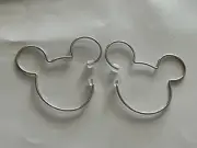 Origami Owl Silver Mickey Mouse Threader Earrings