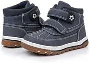 [WOWHAH] Kids Toddler Boots Boys Girls Fall Water-Resistant Strap Outdoor Ankle Boots(Toddler/Little Kid)