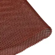 Speaker Grill Cloth 0.5x1.45M Polyester Fiber Stereo Mesh Fabric Red-brown