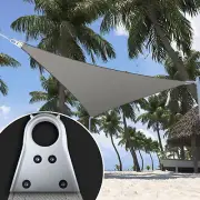 ColourTree Custom Size Grey Sun Shade Sail with Super Ring Right Triangle Large