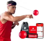 Boxbollen MMA Gear Boxing Ball Used by Celebrities, 1 Pack w/ QR Code