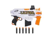 Nerf Ultra Amp Motorized Blaster, 6-Dart Clip, 6 Ultra Darts, Compatible Only Ultra Darts