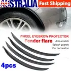 x4 Universal Rubber Mud Flaps Splash Guard Arch extension Carbon Fiber Mudflaps