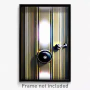 Pixel Art Poster - Awesome Door Knob (8 Bit Psychedelic Trippy Video Game Print)
