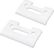 2 Pieces Professional 2-Hole Stagger Tooth Replacement Zirconia Ceramic Moving Cutter Blades #2161, Compatible with Wahl 5 Star Series Magic Clip Senior Super Taper 8148/8504/1919 Hair Clippers (2)