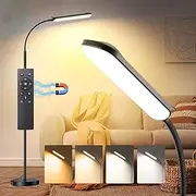 Floor Lamp Living Room 18W 1800LM Dimmable LED Floor Lamp 2700K to 6500K Colour Temperatures with Remote Control and Touch Control and 1H Timer, High Floor Lamp for Living Room, Bedroom, Office