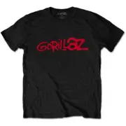 Gorillaz Red Logo (Black) T-Shirt NEW OFFICIAL
