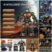 RC Voice Gesture Sensing Metal Smart Walking Dancing Programmable Robot Toy Gift