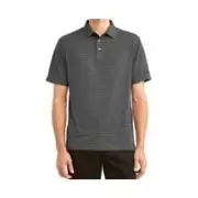 Ben Hogan Men’s Performance Short Sleeve Striped Polo Shirt S Sm Blue Golf Tee