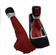 Automatic Shift Boot & Transfer Case 4x4 Cover for Jeep Wrangler 18-20 Red