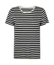 striped T-shirt 1,2 Black