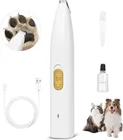 WAONIQ Dog Clippers for Grooming, Pet Paw Trimmer, Mini Trimmer for Dogs & Cats, Rechargeable, Low Noise, White