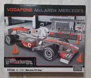 New Mega Bloks 6701 Vodafone McLaren Mercedes Pit Stop Kit 183 Pieces