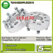 38mm 6stud Wheel Spacers For Nissan Navara D40 FRONTIER PATHFINDER 2Pcs M12X1.25