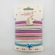 Lylac Unicorn and Star Elastic Hair Band 10 Piece Set