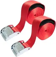STARTIST 2 Pieces Tie Down Straps Lashing Straps Carrier Convenient Belts Carrying with Buckles for Moving Trucks Trailer Kayaks Canoe