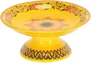 Buddhist Temple Ceramic Fruit Plate: Buddhist Worship Offering Tray Temple Tray Food Dessert Snack Blessing Food Tray Offering Bowls Buddhist Supplies/685