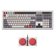 8BitDo Retro108 Tri-mode Mechanical Gaming Keyboard 108 Keyswith Programmable Keys Top-mount Structure Hot Swappable P