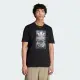 【adidas 愛迪達】上衣 男款 短袖上衣 運動 亞規 CAMO TONGUE TEE 黑 II8156