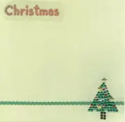 CHRISTMAS Tree Crystals 6 x 6 Premade Scrapbook Page Add Photo