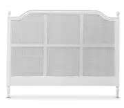 Winnipeg & Sons Vascalles Rattan Headboard in White