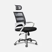Gamichair, Ergonomic Conference Chair with Lumbar Support Pu Leatherwith Adjustable Task Chair Executive Manager Work Chair Desk Chair/Black
