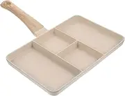 Convenient Non Stick Egg Frying Pan Multi Function Breakfast Pan for Ergonomic Handle for Induction Cooktops for Eggs and Pancakes