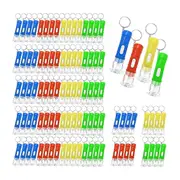 100 Pcs Mini Flashlight Keychain Bulk Mini Keychain Led Small Flashlights for Kids Adults Hiking Camping Stuffers Home Random Color
