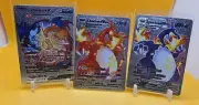 Pokemon Fan Art Card LOT: Charizard V And Charizard Vmax