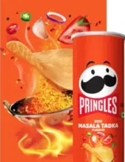 PRINGLES DESI MASALA TADKA - FROM MALAYSIA - 102G - LIMITED CHIPS - VERY RARE