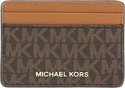 [Michael Kors] Logo Jet Set Card Holder - Brown