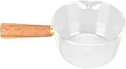 FASJ Milk Saucepan, Safe to Use Milk Pan Easy Cleaning Cookware with Wooden Handle for Restaurant for Home for Kitchen(#1)