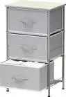 Chest of Drawers 3 Drawer Organiser, Grey