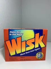 Vintage Wisk Laundry Detergent Powder 2lbs 3 Oz 18 Loads Lever Bros Co 1996 Prop