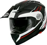 Premier XTrail MO, flip up helmet , color: Matt Black/White/Red , size: S