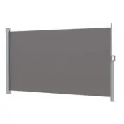 Side Awning Sun Shade Outdoor Blinds Retractable Screen 180Cmx300Cm Grey