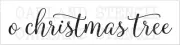 O christmas tree STENCIL 6"x24" or 9"x36" for Painting Signs Canvas Fabric Wood