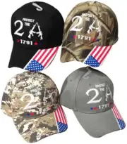 TRUMP 2024 Protect the 2nd Amendment 1791 Cap Patriotic Hat (BLACK)