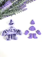 Winter clothes cutter for polymer clay, Clay earrings clay cutters, diy