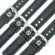 【Watchband】18.20.22.24 mm / 各品牌通用 舒適耐用 輕便 運動型 加厚矽膠錶帶(灰色)