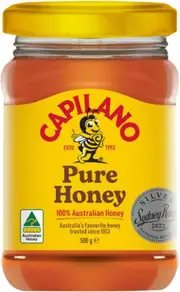 Capilano Honey Clear Honey Square Jar 500g x 1