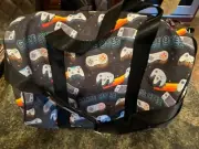 Top Trenz Black Game Over Game Systems Nintendo Playstation Duffle Bag NWT
