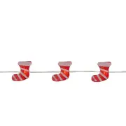 Northlight 20ct Warm White LED Patio String Stocking Lights, 6 ft Copper Wire