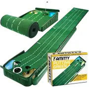 Putting Matt for Indoors, Golf Putting Mat with Ball Return, Mini Golf Game f...