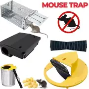 Humane Mouse Trap Catcher Cage Animal Flip N Slide Bucket Lid Rat Bait Station