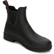 Tretorn Lara Lined Faux Fur Lined Chelsea Rain Booties Black Women's Size 10 US