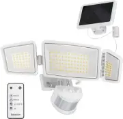 Ensenior 5 Motion Sensor Modes Solar Security Light, 1800LM 1 PACK, White