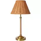 Artistic Weaver Table Lamp 20" Indoor Bedside Bedroom Not Powered Cylinder Brown